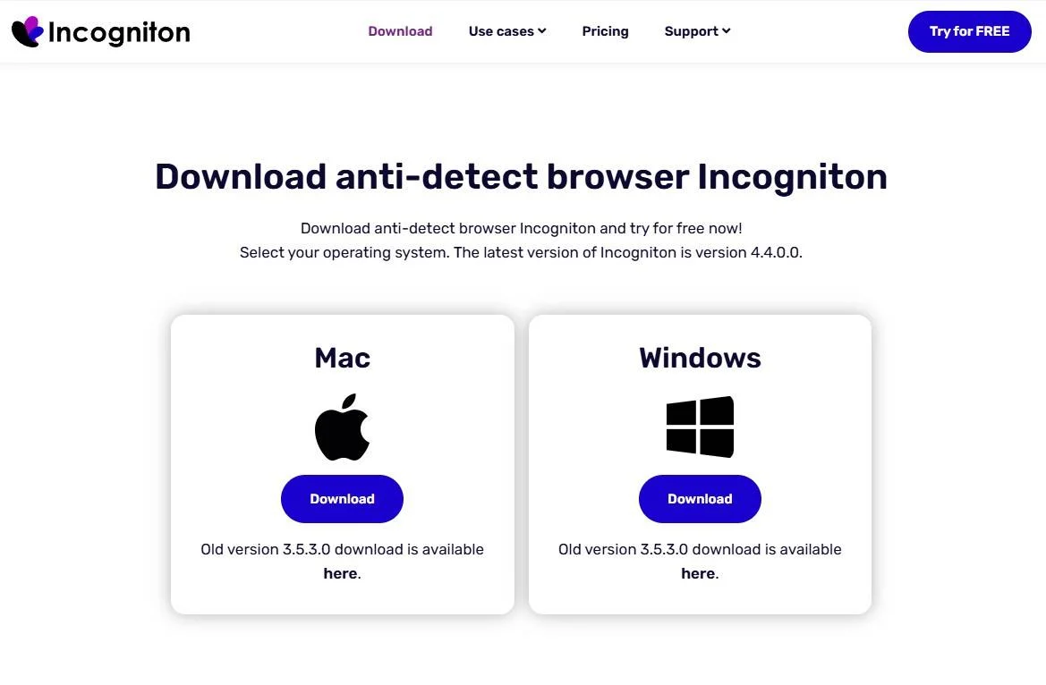 Incogniton installation step